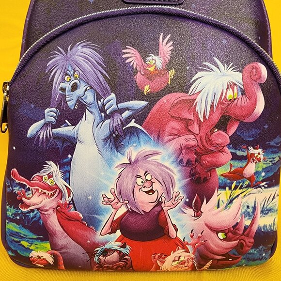 Loungefly Disney Madam Mim The Sword In The Stone Forms Purple Mini Backpack - Picture 2 of 12